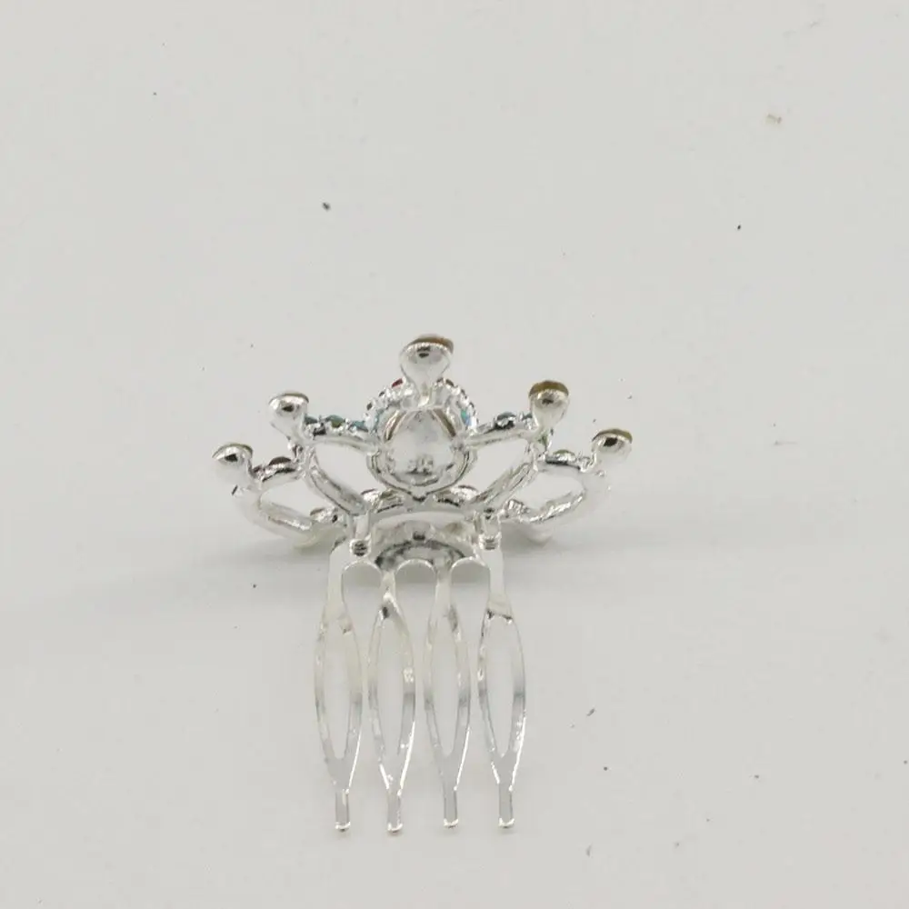 Hair Accesories Hairclip Headpieces for Girls  Gift Princess Hair Jewelry Flower Crystal Rhinestone Tiara Crown Hair Comb