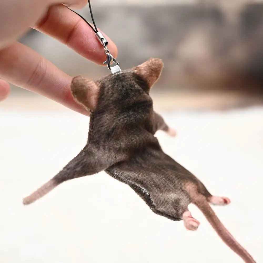 Pendant Simulation Meme Keychain Funny Mouse Keychain mini Creative Simulated Mouse Car Keyring