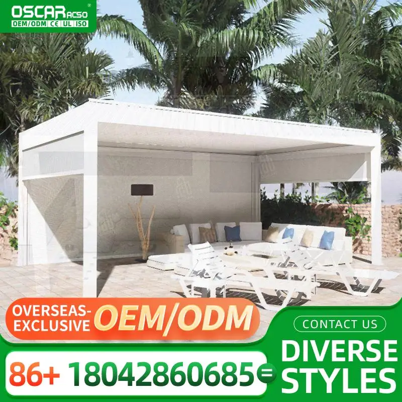 Wholesale Aluminium Bioclimatic Pergola 5x3 Rodent Proof Outdoor Garden Patio pergola