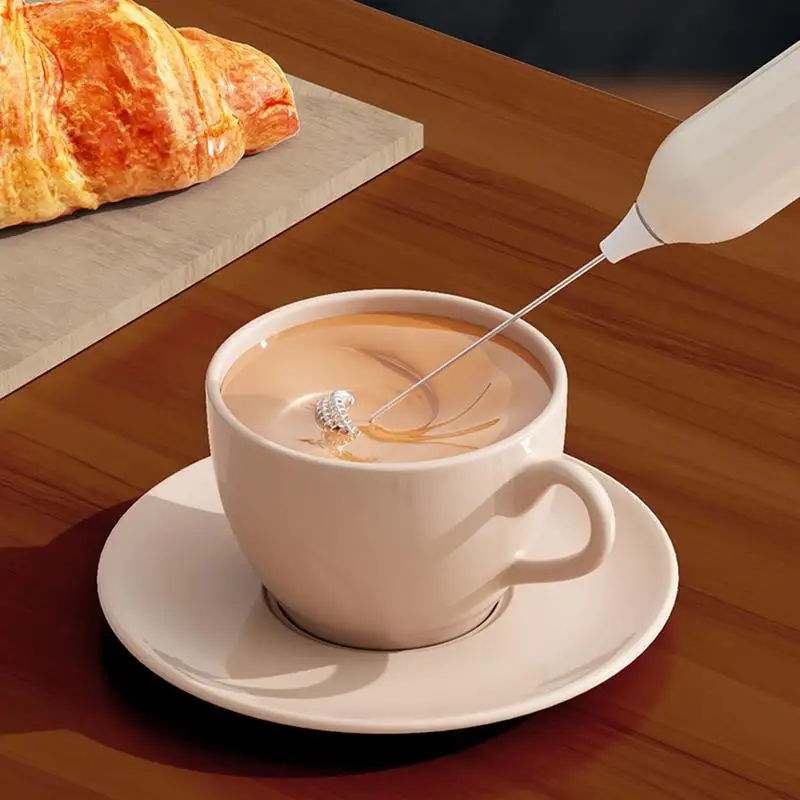 휴대용 전기 우유 거품기, 분리형 3 단 거품기 믹서, 커피 음료 거품 막대 거품기