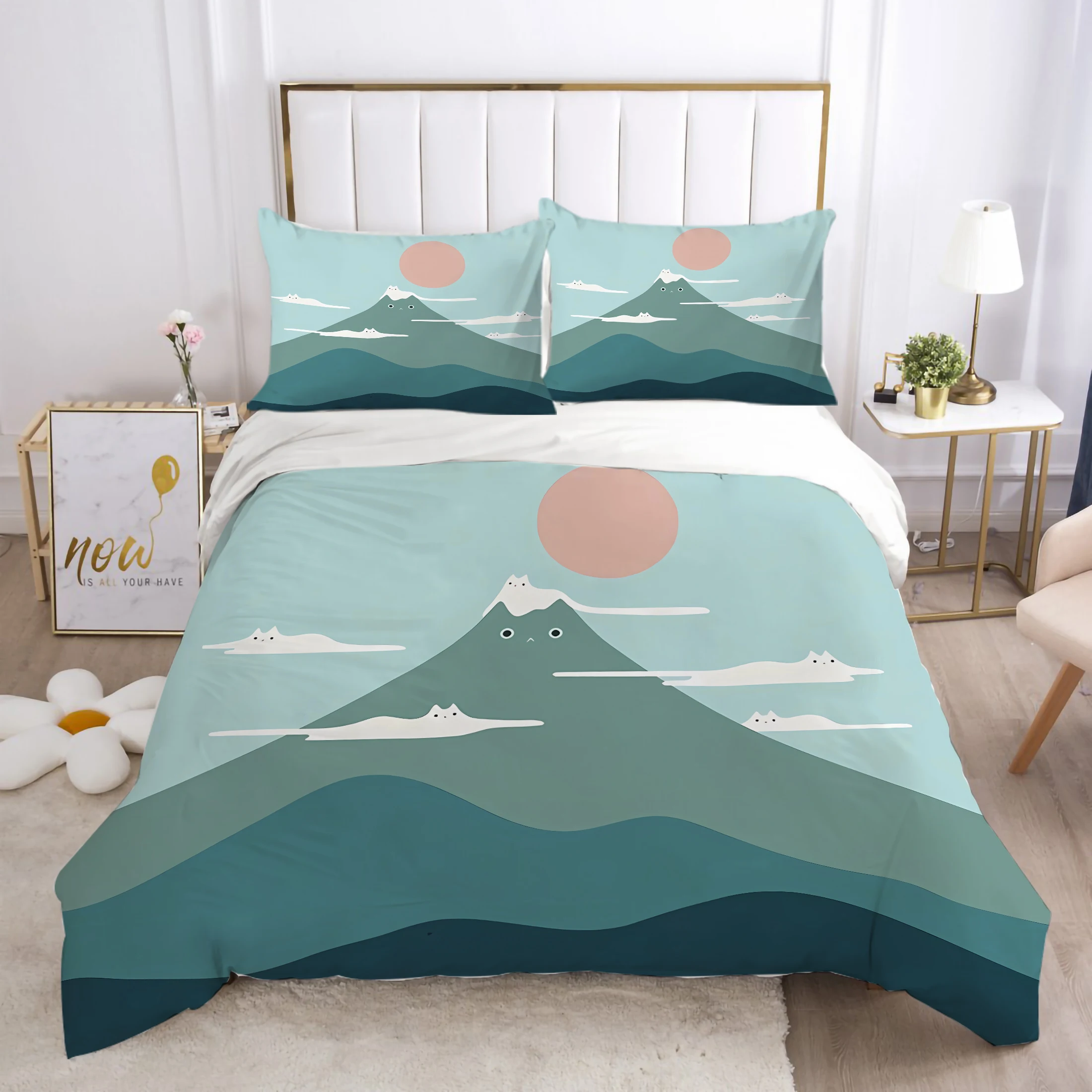 3D Bedding Set Children Adult Duvet Cover Home Quilt Cover Cartoon Print Comforter Cover Set