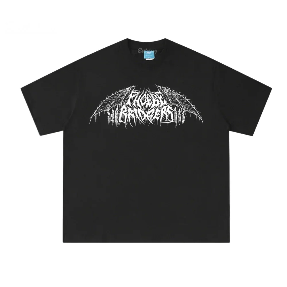

Metal Logo Black T-Shirt 2025 New Phoebe Bridgers TEE Summer High Quality Graphic Printing Tops 100%Cotton Fashion O-neck