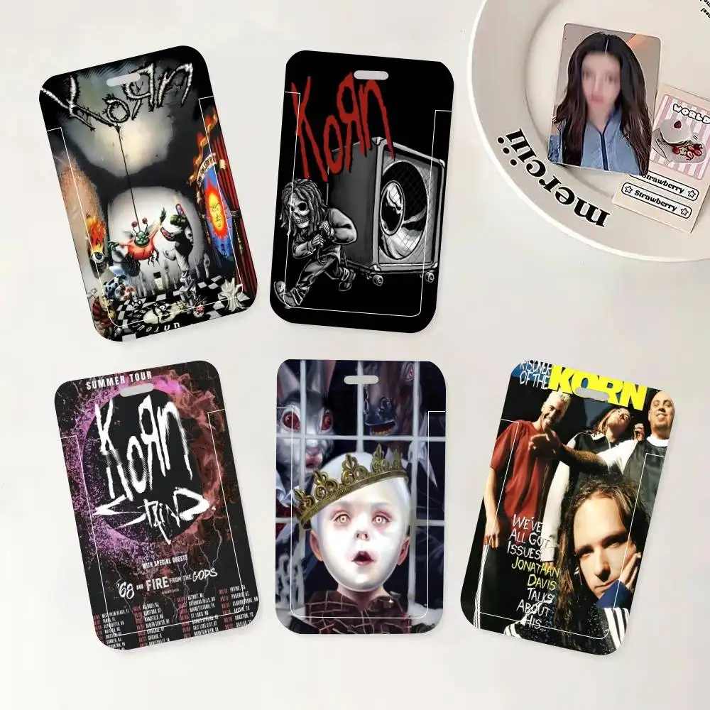 

Держатель для ID-карты с изображением рок-группы Korn, шейный ремешок, подвеска, держатель для бейджа, брелок для ключей, чехол для рабочего пропуска, подарок