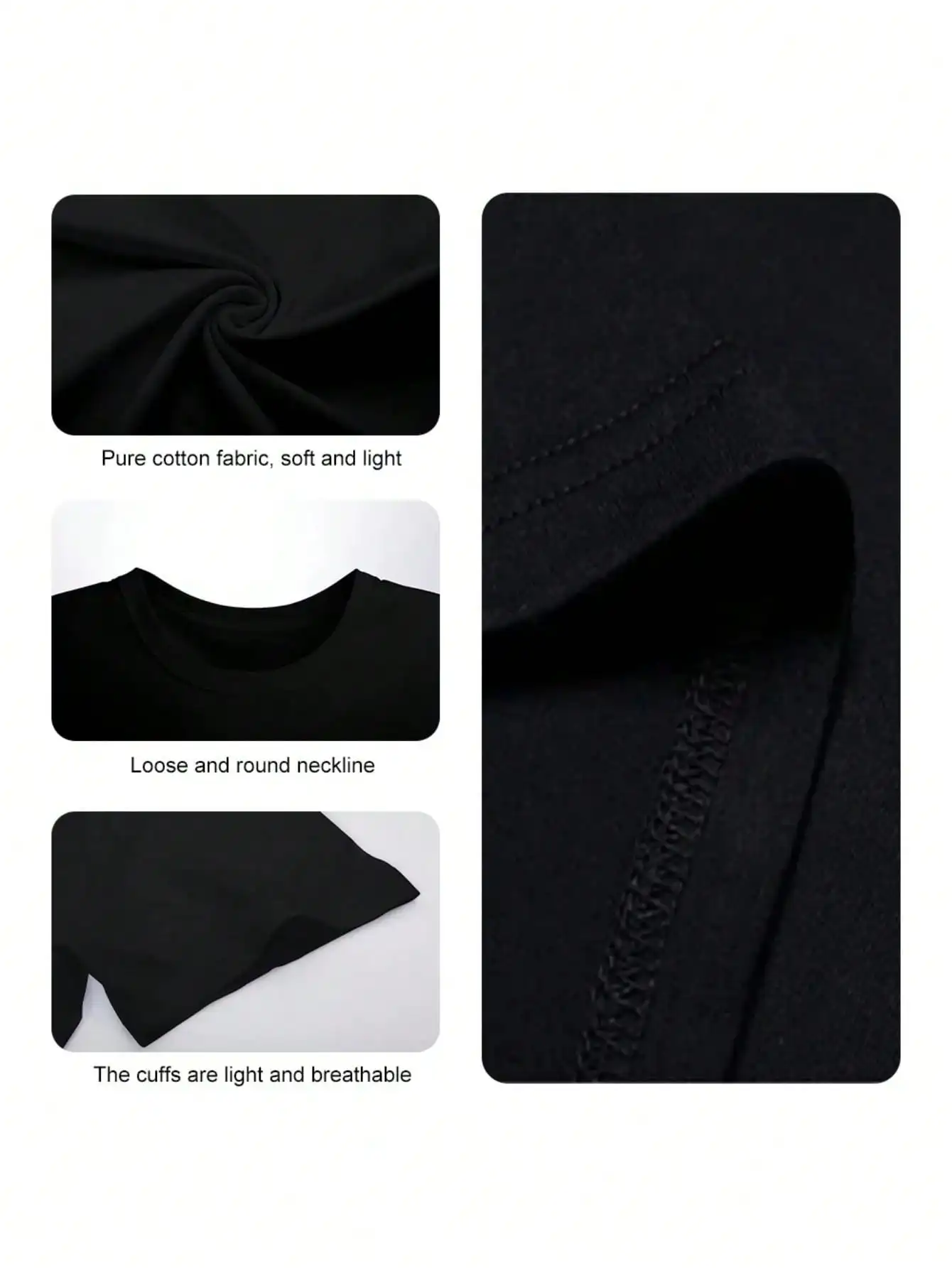 تي شيرت للأم للتوعية بالتوحد وADHD "لا يأتي مع دليل إنه يأتي مع أمي" تصميم تي شيرت قطني أسود برقبة دائرية لـ