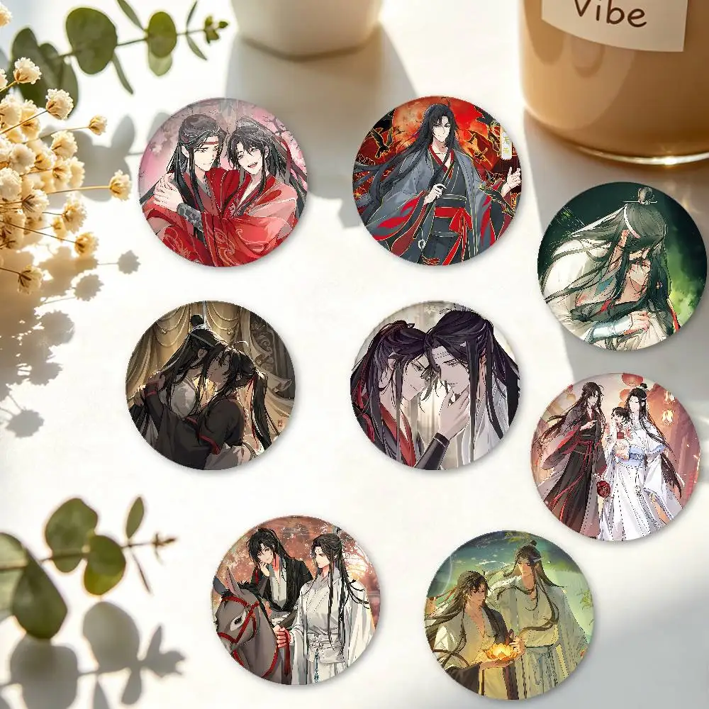 Mo Dao Zu Shi Exquisite Tinplate Brooches Sleek Badge Lapel Pins For Bag Accessories Practical Souvenir Gifts