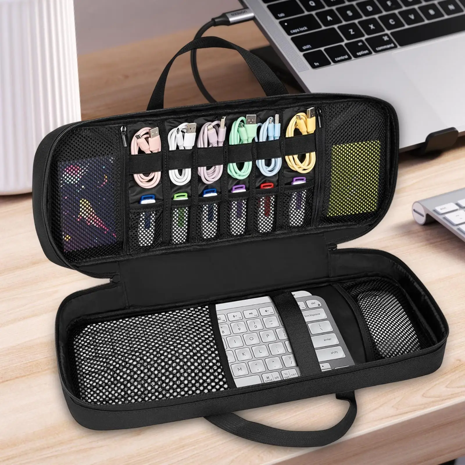 Keyboard Bag Convenient and Compact Storage Pocket Black Keyboard Bag Case