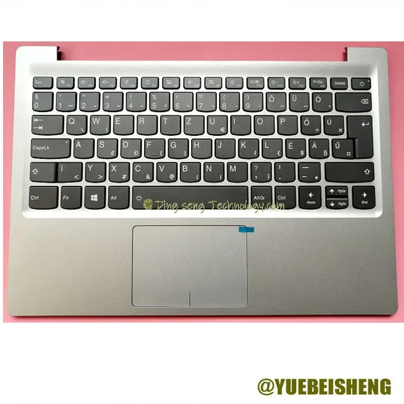 New For Lenovo ideapad 7000-13 320S-13 320S-13IKB Palmrest Hungarian HU Keyboard Upper Case Cover Touchpad Silver 5CB0Q17515