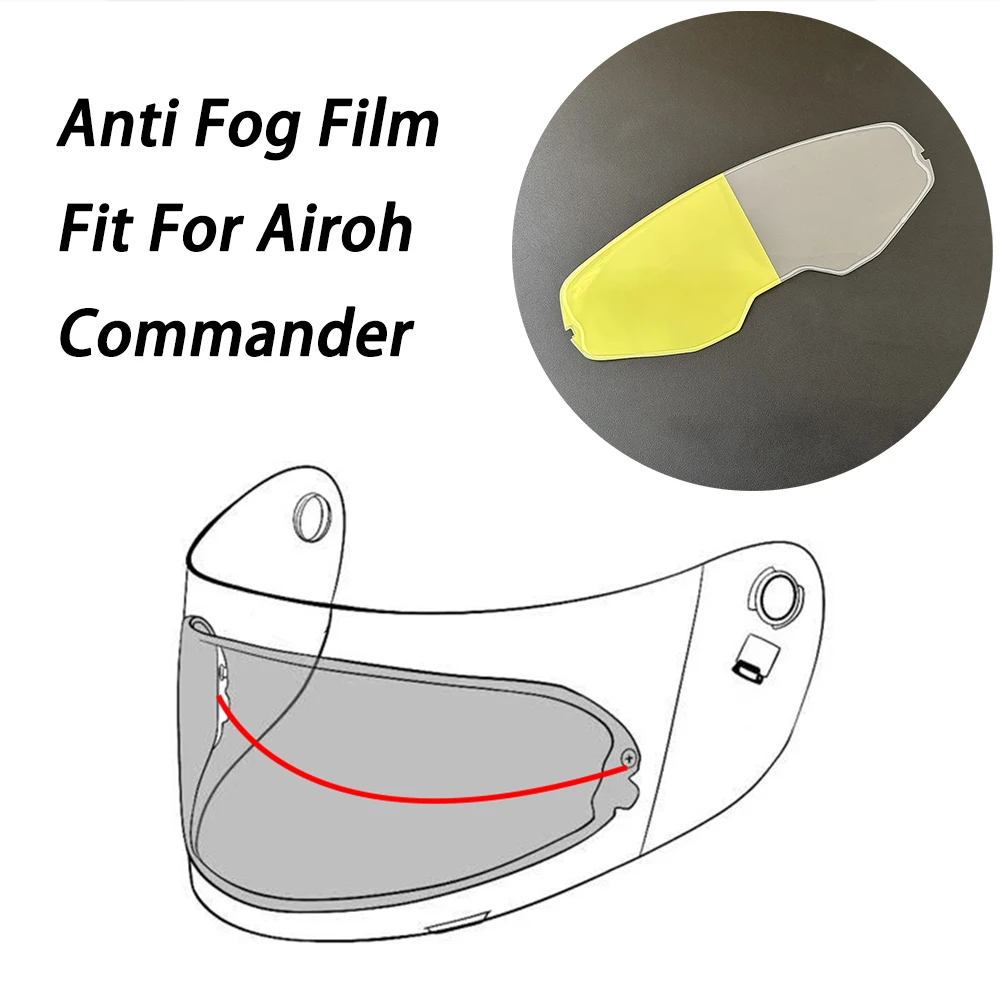 Motorcycle Helmet Visor Insert Anti-Fog Clear Fit For Airoh Commander 2