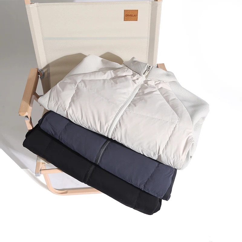 High-quality, fashionable, cool, versatile, trendy casual men's clothing, warm stand-up collar short down jacket