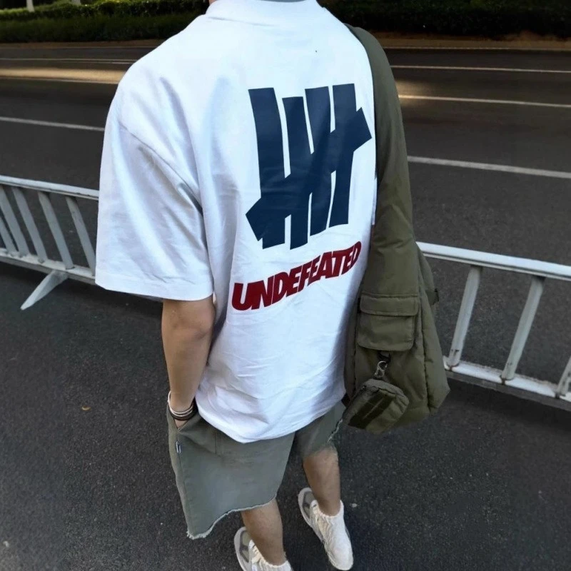 UNDEFEATED Heavyweight Cotton Icon Graphic Loose Fit Breathable Skin-Friendly Crew Neck Unisex Short Sleeve T-Shirt Streetwear