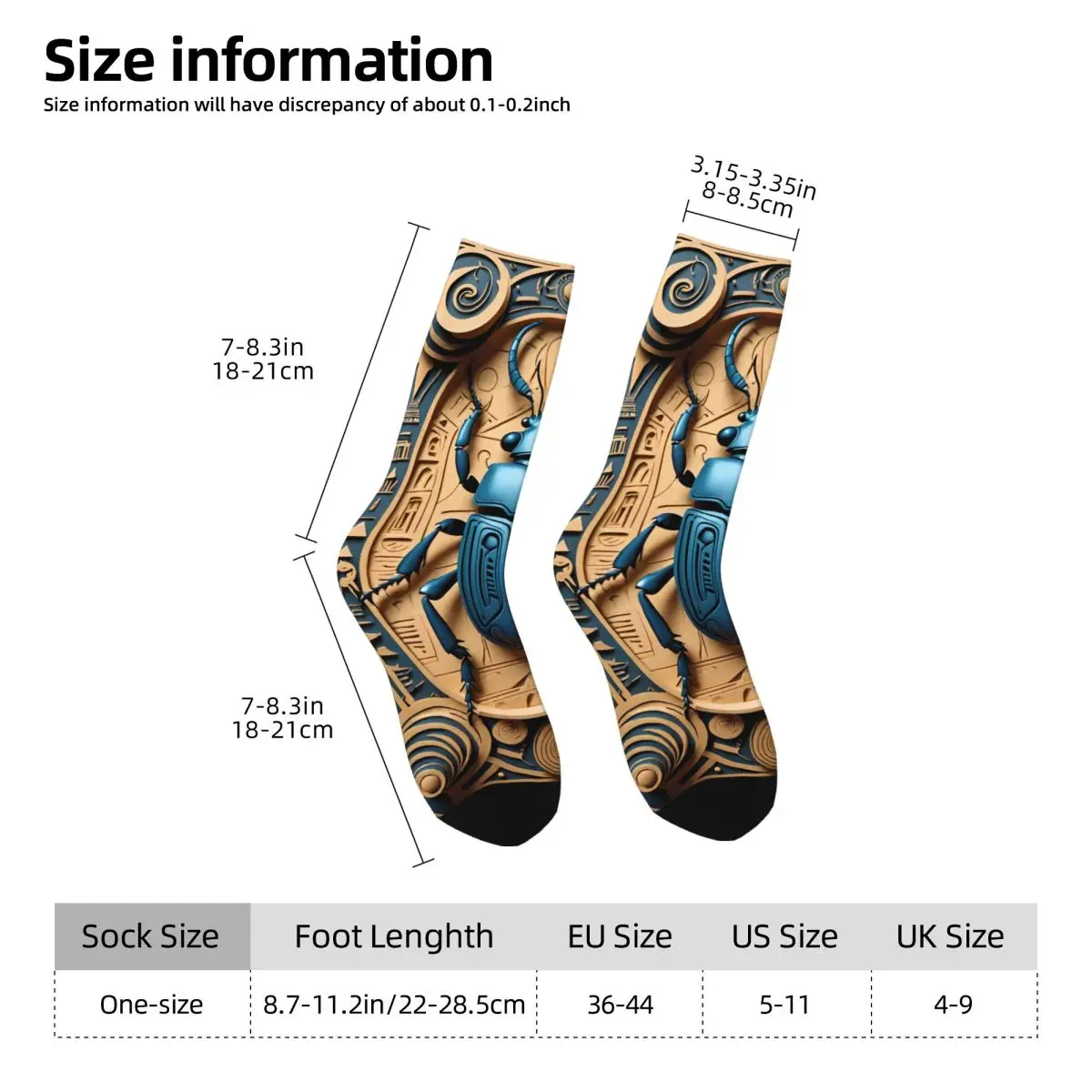 Beetle Sock Printed Man Polyester