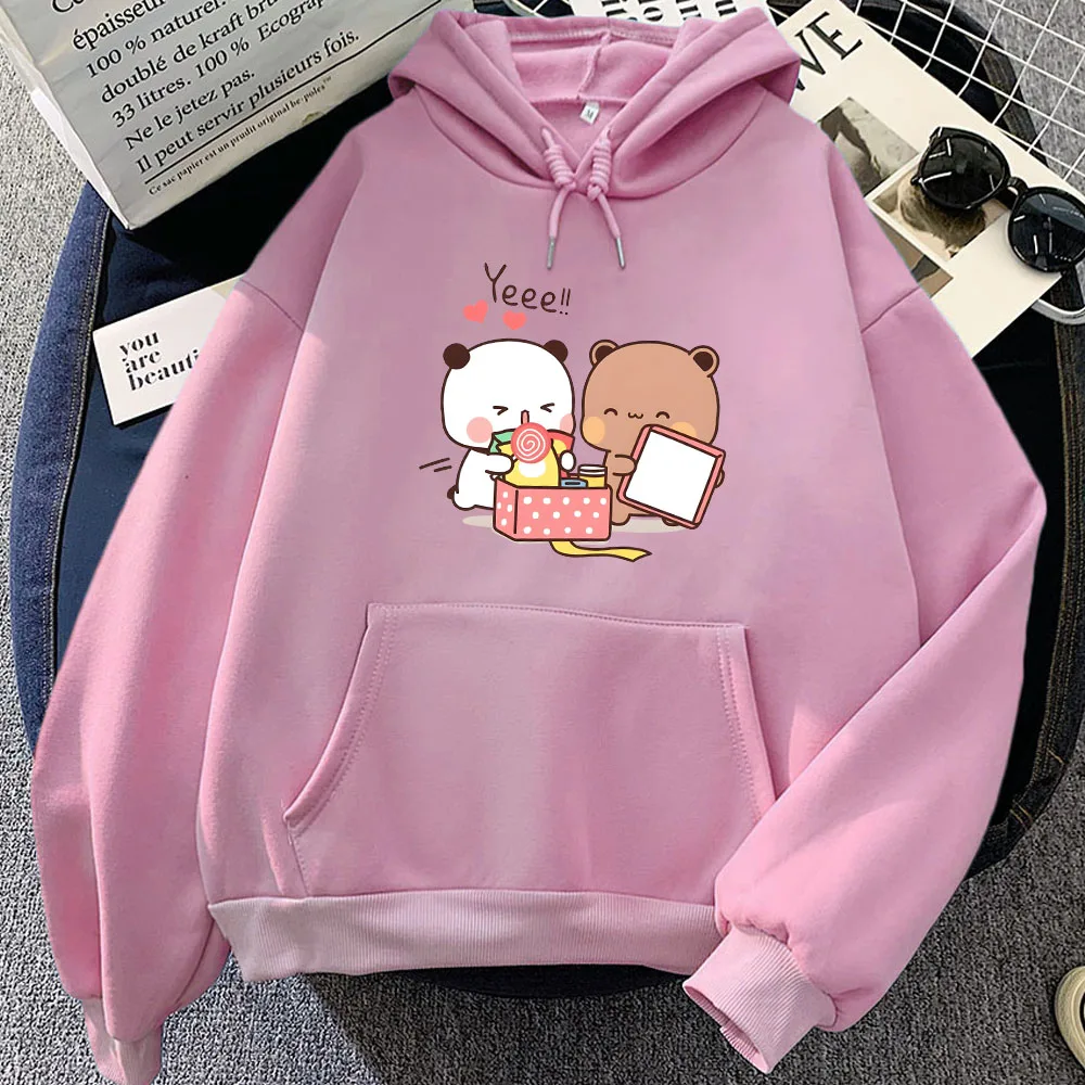 

Panda Bear Bubu Dudu Hoodies Women/Men Clothing Casual Long Sleeve Winter Hooded Pullovers Sudadera Kawaii Printing Girls Hoody