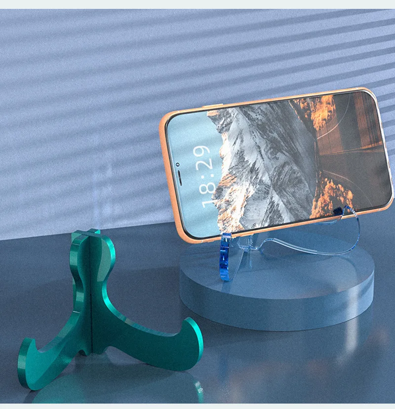 1Pcs DIY Crystal Epoxy Resin Mold Assembly Mobile Phone Table Bracket Silicone Mould Desktop Decoration Photo Frame Stand