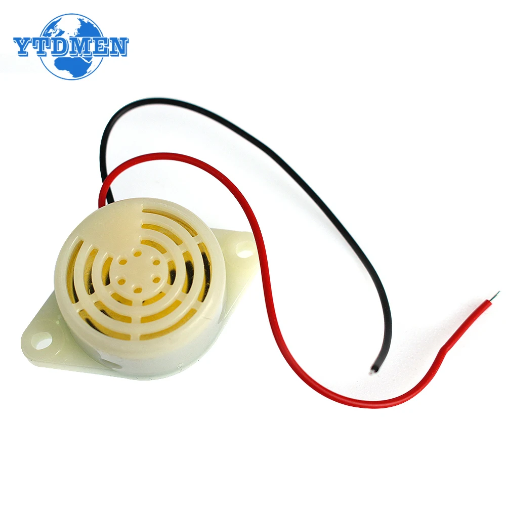 2pcs SFM-27 Intermittent Beep High-decibel Active Buzzer DC 3-24V 12V 95DB Electronic Buzzers Alarm, for Arduino