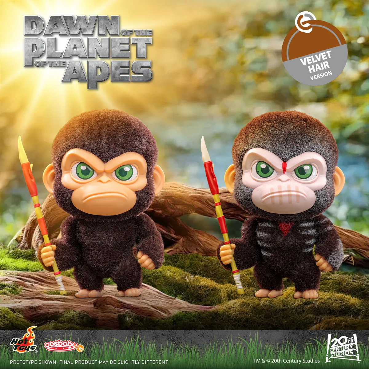 OFFICIAL Hot Toys Dawn of the Planet of the Apes Cosbaby Caesar Velvet Hair Version Collectible Figure Exclusive Christmas Gifts