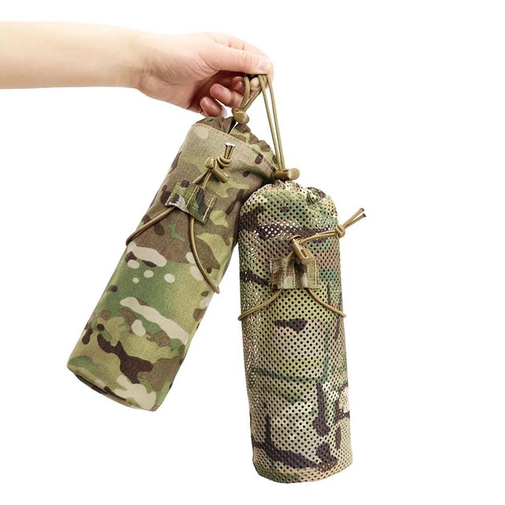 Outdoor Kettle Bag Tactical Molle Water Bottle Bag Cup Cover Multifunctional Expansion Sundry Bag