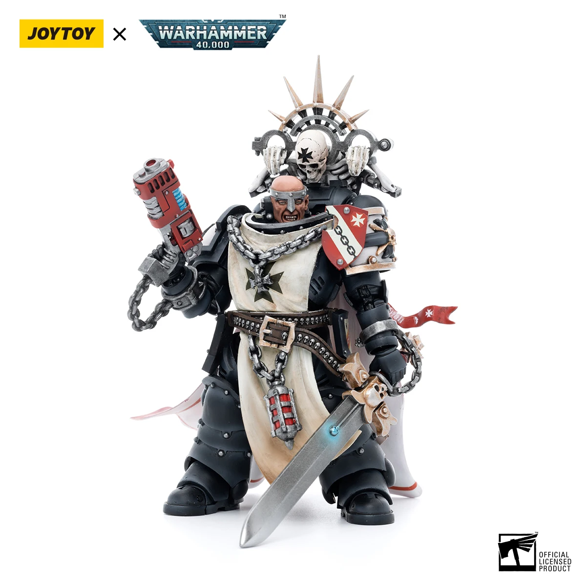 مجسمات الأكشن JOYTOY Warhammer 40k 1/18 Black Templars Marshal Baldeckrath