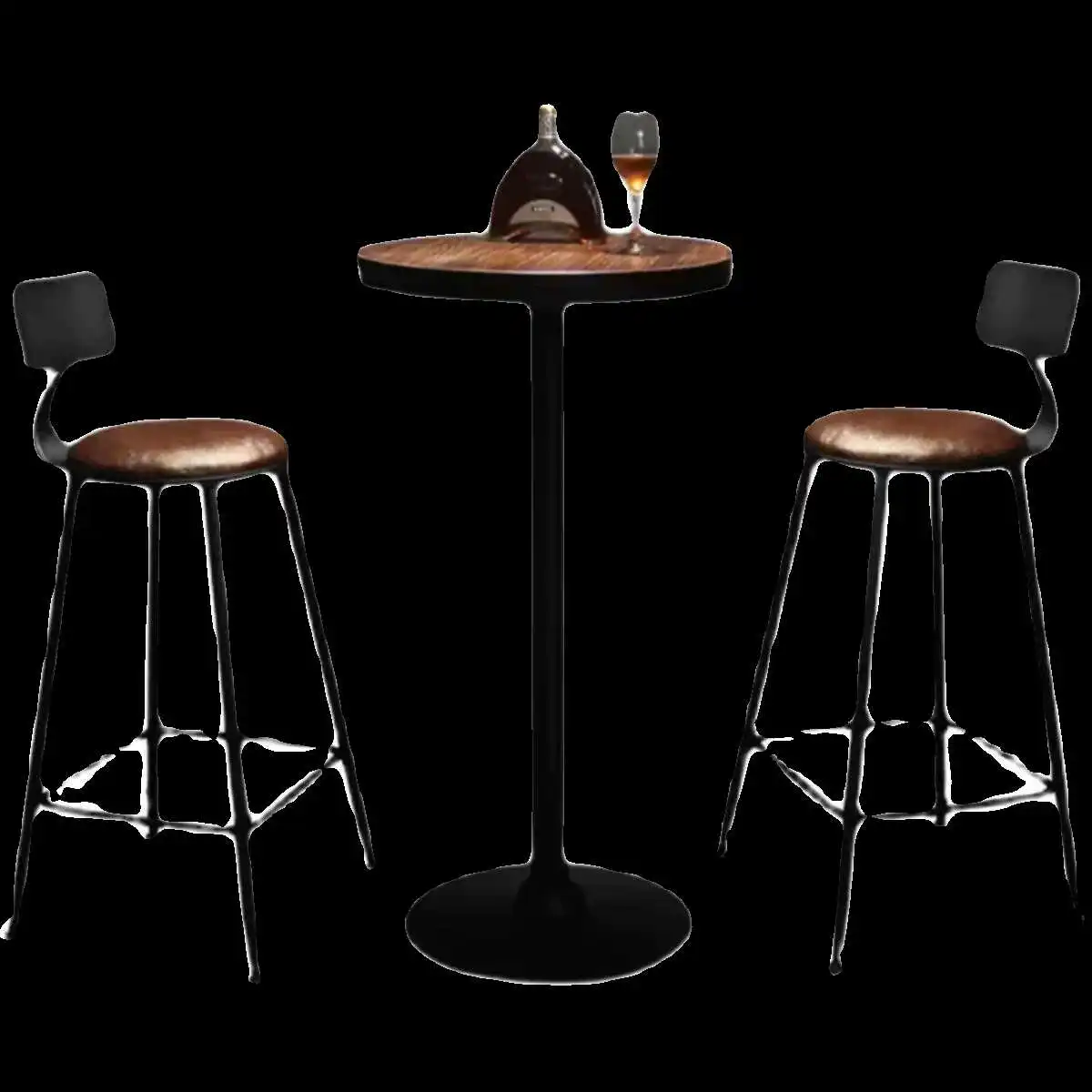 Bar Accessories Kitchen Retro Nostalgia Furniture Table Home Drinks Counter High Nordic Coffee Standing Barra Para Cocina Mesa