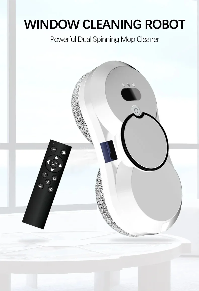 Робот для мытья окон, электрическая машина для мытья окон с дистанционным управлением, автоматическая машина для мытья окон с распылением воды