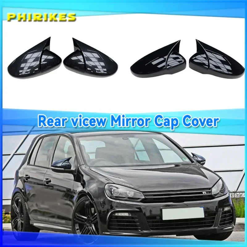 

Mirror Cover Bat Mirror Cover For Volkswagen Scirocco Mirror Cover Piano Black 2 pcs Left-Right 2008-2017