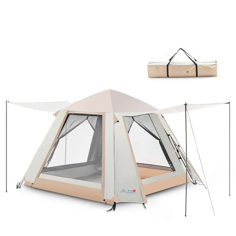 

WolFAce Portable Outdoor Camping Tent Fully Automatic Sun-proof And Rain-proof Double-layer Tent Family Picnic Beach New 2021