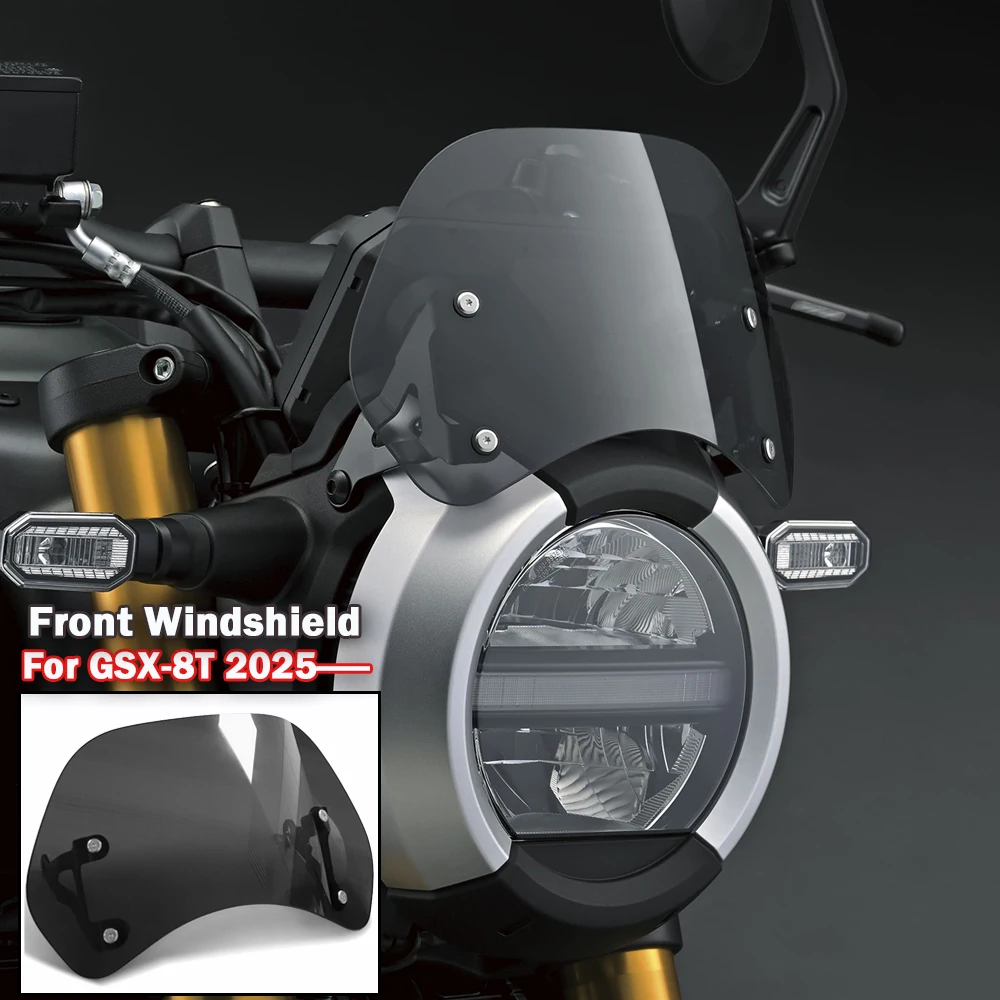

For GSX 8T 2026 GSX-8T 2025 Black Windshield Wind DeflectorMotorcycle Accessories Windscreen Fairing gsx8t 2025