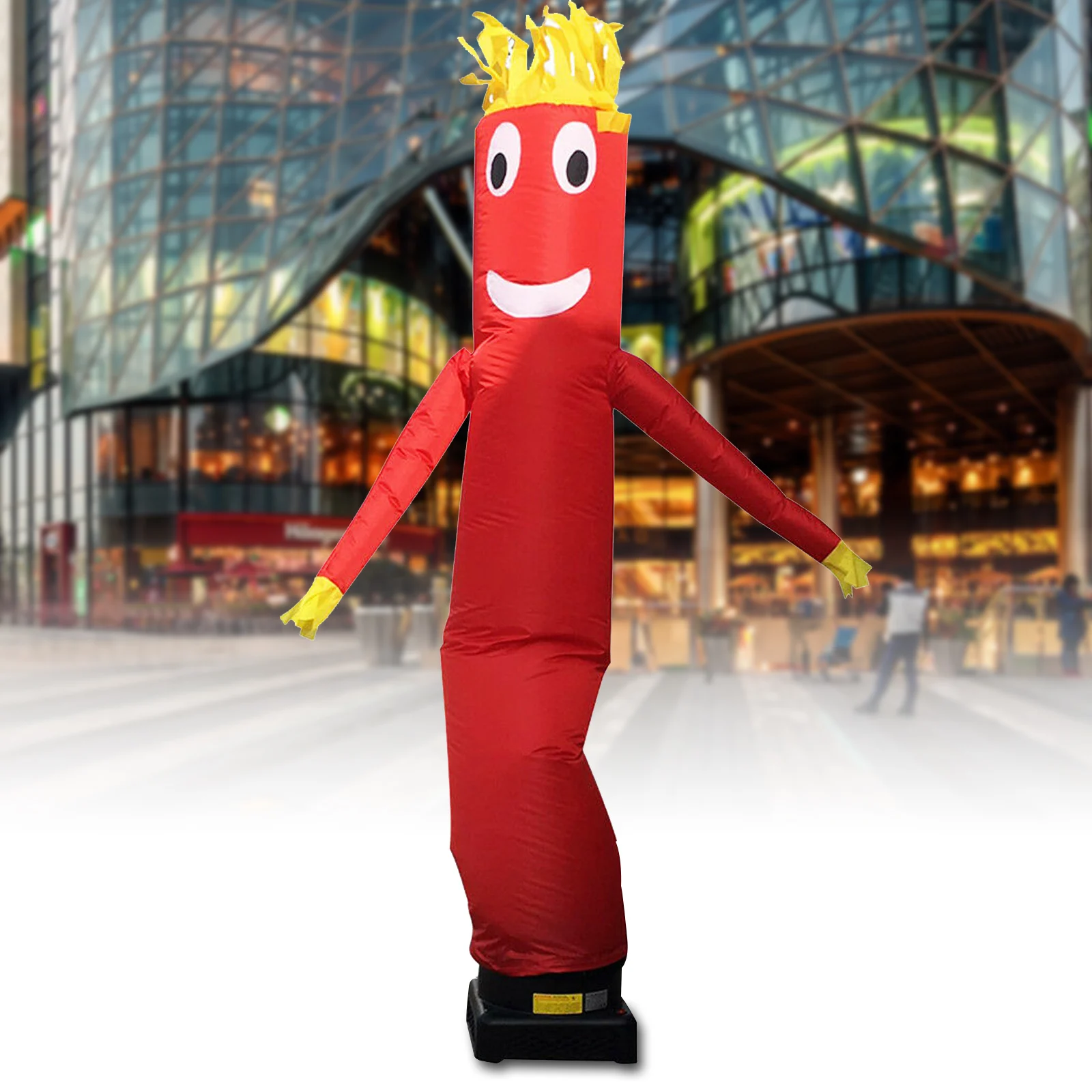 نفخ الإعلان موجة السماء راقصة الإعلان دمية هوائية دمية طائرة (10 أقدام/3 أمتار أحمر) #5