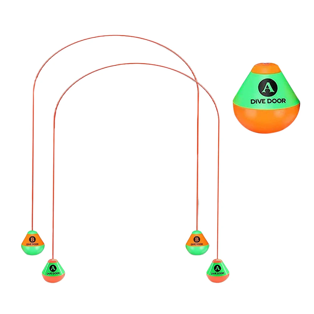 2pcs Through Door Diving Ring Body Exercise Swim Through Door Toys  PVC Dive Door Toys Best Gift for Boys Girls
