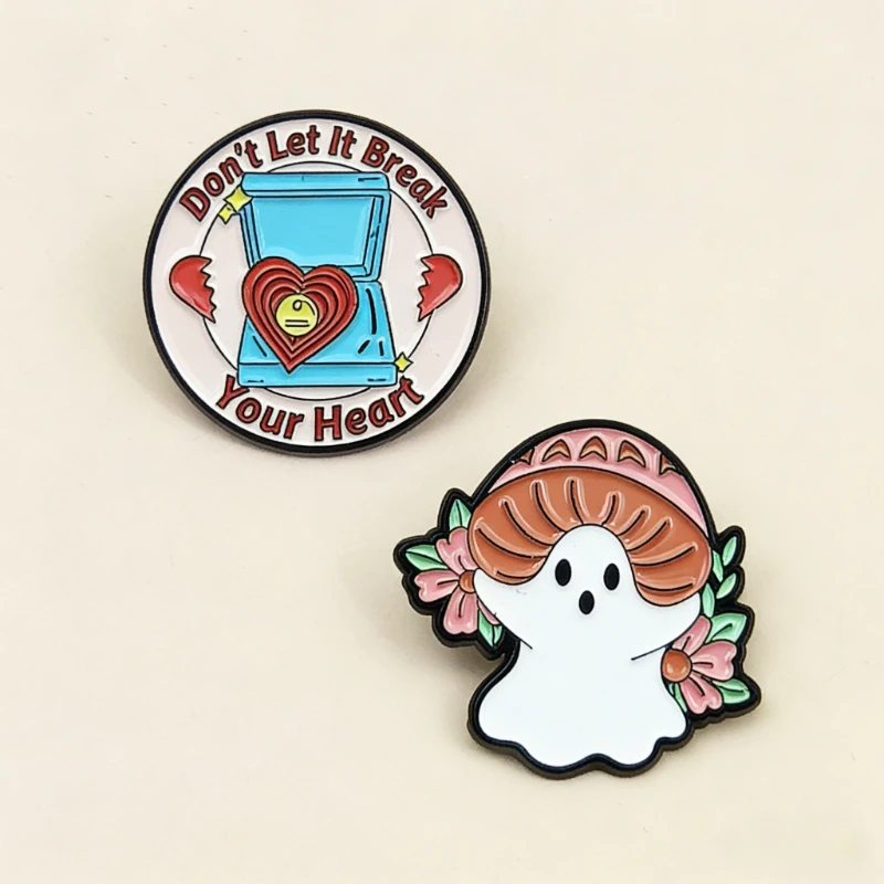 Pins Personalized English Short Sentence Brooch Creative Letter Brain Metal Accessory Badge Metal Enamel Pins Badges for Clothes