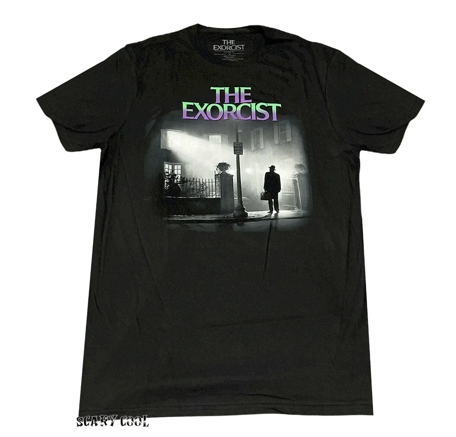 جديد ملصق طارد الأرواح الشريرة 1973 فيلم رعب أسود رجالي تي شيرت كلاسيكي