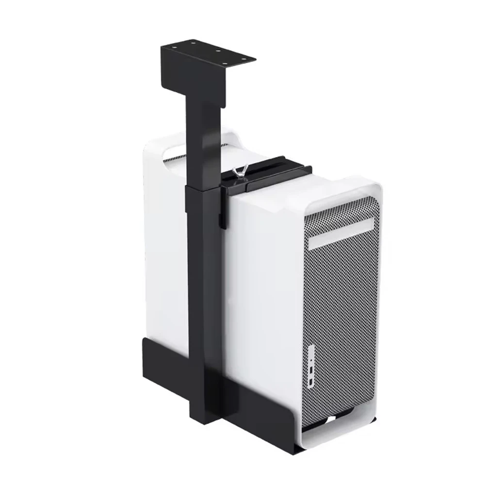 Soporte Universal de pared para ordenador, base de Metal ajustable para colocar debajo del escritorio, para CPU y ordenador