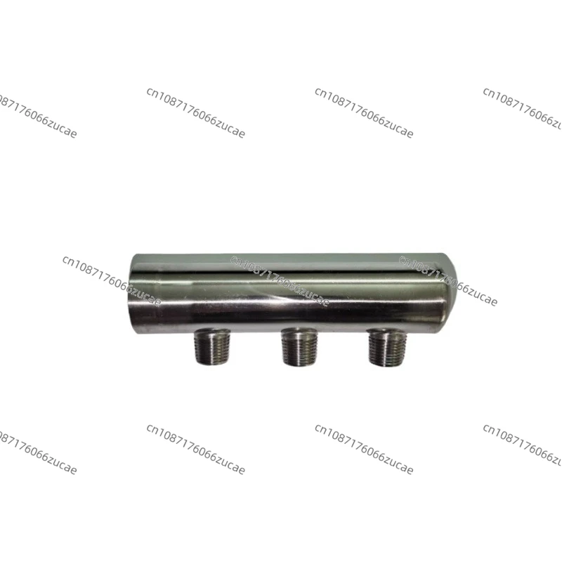 304 Stainless Steel Water Separator Large Flow Main Pipe 1 Inch Branch Pipe 4 Minutes Outer Wire Center Distance 5 Cm