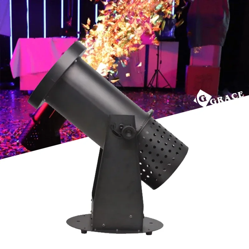LED Confetti Cannon Manufacturer 1500W RGB Led Lamp Confetti Cannon Color Paper Confetti Machine
