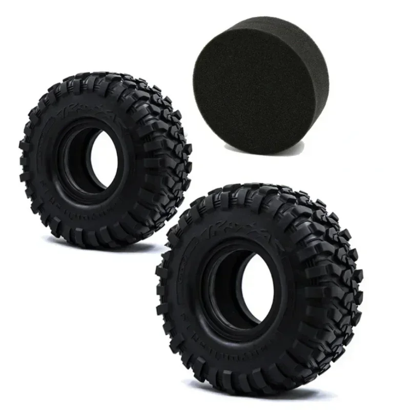 RC 120MM 1.9 "Pneus de pedras de borracha para 1:10 RC Rock Crawler Axial SCX10 Canyon Trail Trax TRX4 TRX6 # 8174