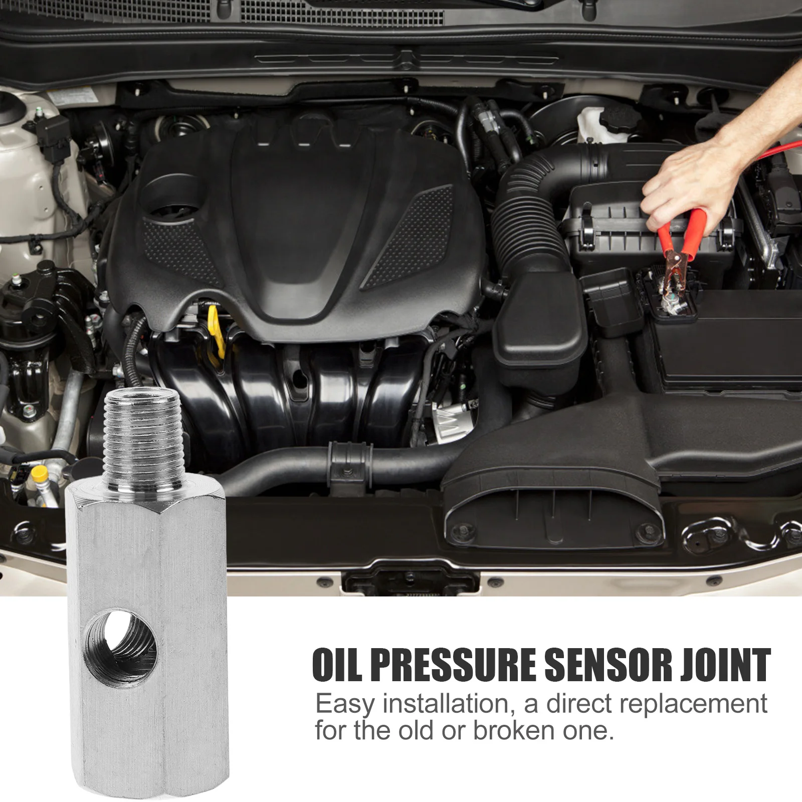 

Oil Pressure Sensor Adapter 1 8NPT Stainless Steel Connector M10 Thread Car Accessories Automotive Gauge Sensor Part