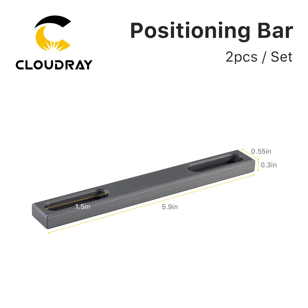 Cloudray Worktable Positioning Bar 2pcs  150*19*9 + 4pcs Positioning Screw for DIY Fiber & Co2 Marking Engraving Machine