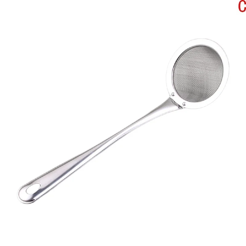 Filter Oil Skimmer Frying Pan Less Oil Spoon Oil Filter in Stainless Steel Hot Pot Spoon Filter Spoon Kitchen Accessories
