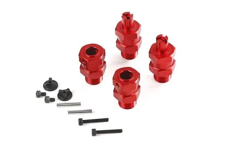 Hard geoxideerde drie-kaak anti-losse volledig metalen verlengadapters voor ROVAN KM HPI BAJA 5B 5T 5SC