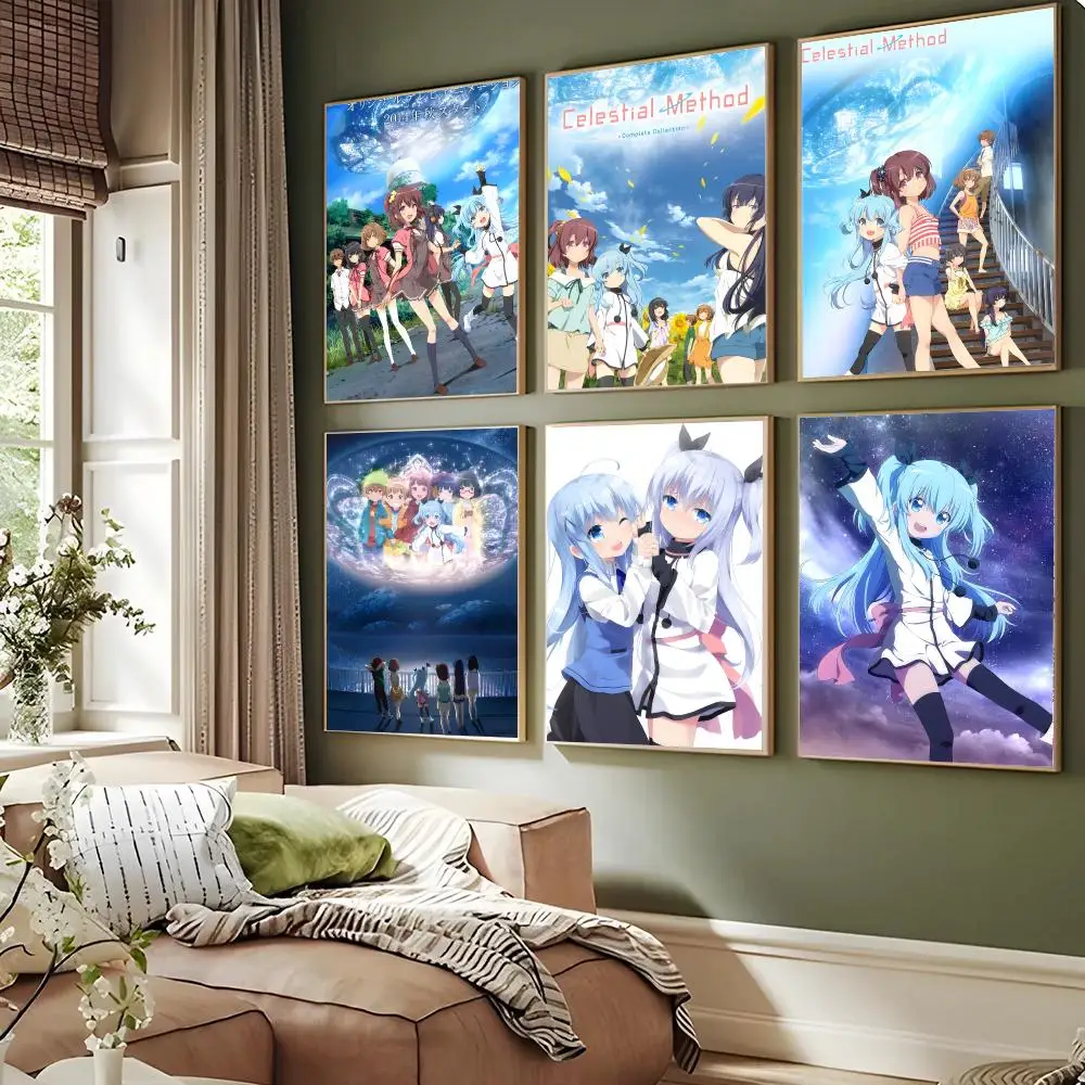 Celestial Method Anime Fantasy Poster Sticky Wall Art Waterproof Home Living Bed Room Aesthetic Decor