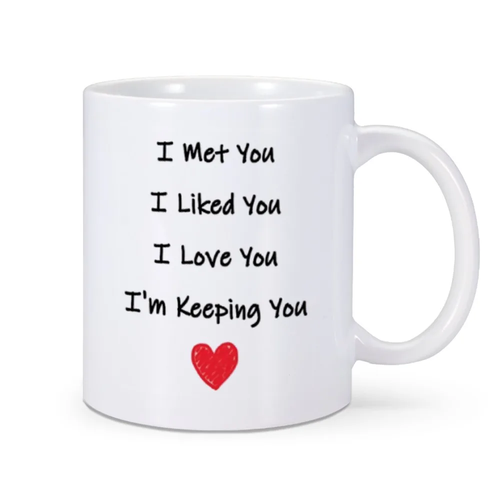 I Love You Gifts for Her Wife Girlfriend Coffee Mug Christmas Gift from Husband Boyfriend Him Romantic Cute Tea Milk Cup for Her