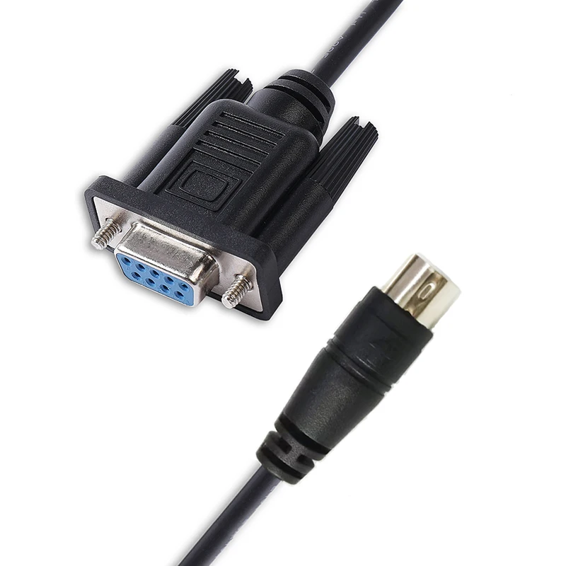 D-sub 9 Pin DB9 Female to Mini Din 8 Pin RS232 Serial Communication Cable For Alicat Mass Flow Meters and Controllers