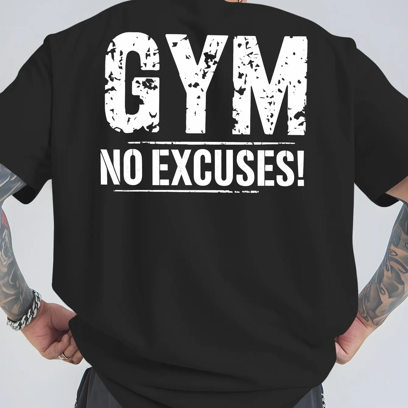 

Summer Gym Fitness Men's Short Sleeve Tops 3D Letter Printed T-shirt For Men Leisure Fashion Loose Breathable Polyester Man Tops