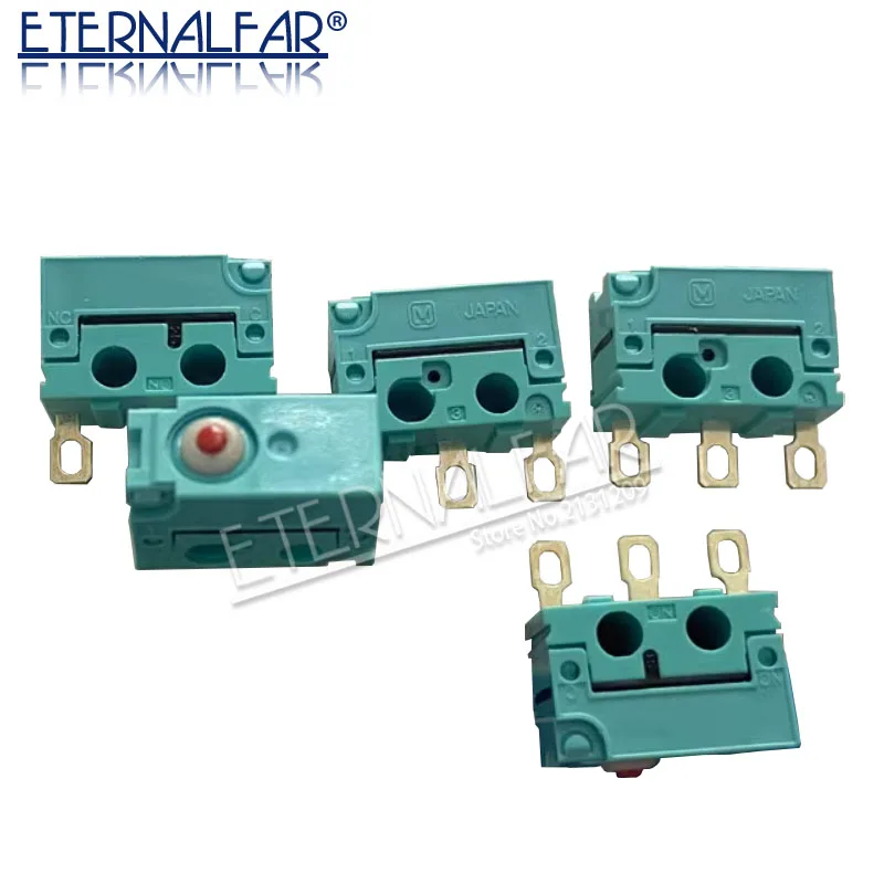 

ABJ241041 sealed waterproof and dustproof micro switch stroke reset switch 3 feet 0.1A turquoise ABJ2410409