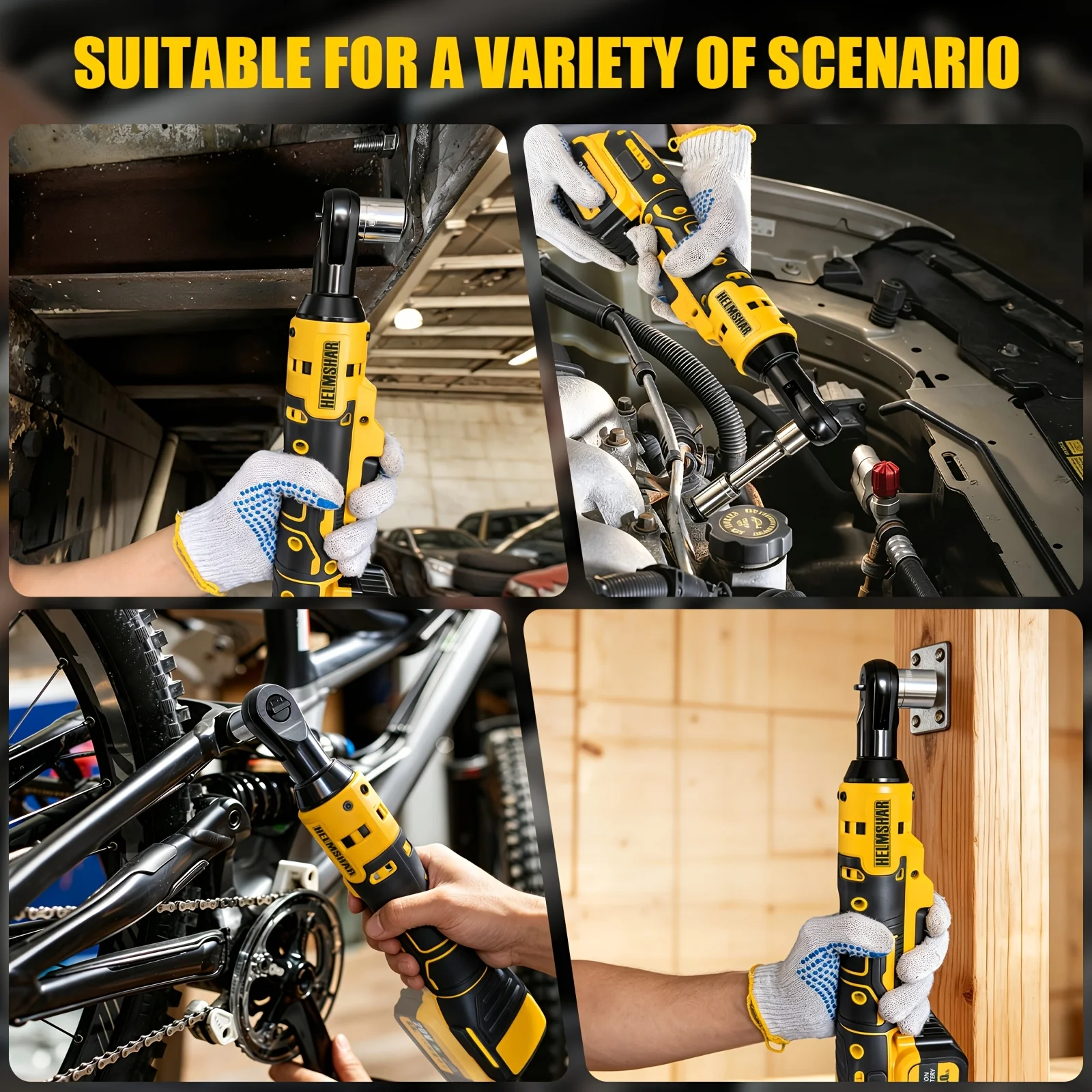 for Dewalt 20V Battery, Cordless Ratchet Wrench 3/8 