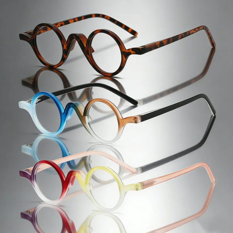 

Women Colorful Blue Light Blocking Glasses for Computer Round Eyeglasses Frames Men Ultralight Optical Spectacle Eyeglasses