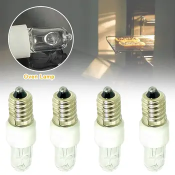 Sıcak E14 25W 40W fırın lambası yüksek sıcaklık tuz ampul Filament ampul Tungsten ocak kaput lamba tuz ampul sıcak beyaz.