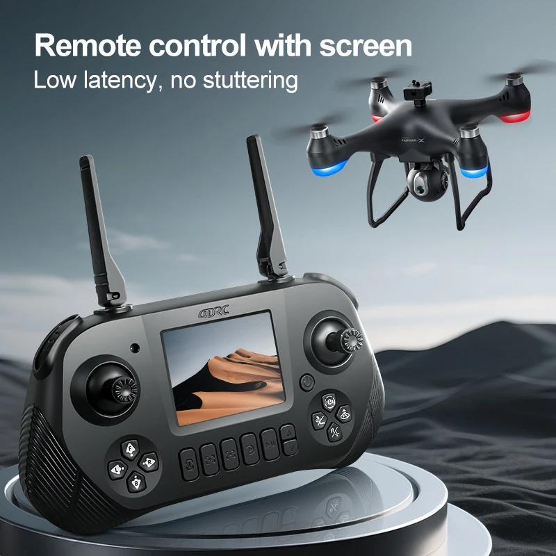 4drc novo drone f1 8k profissional hd câmera dupla 5g wifi drones evitar obstáculos sem escova com controle de tela quadcopter brinquedos