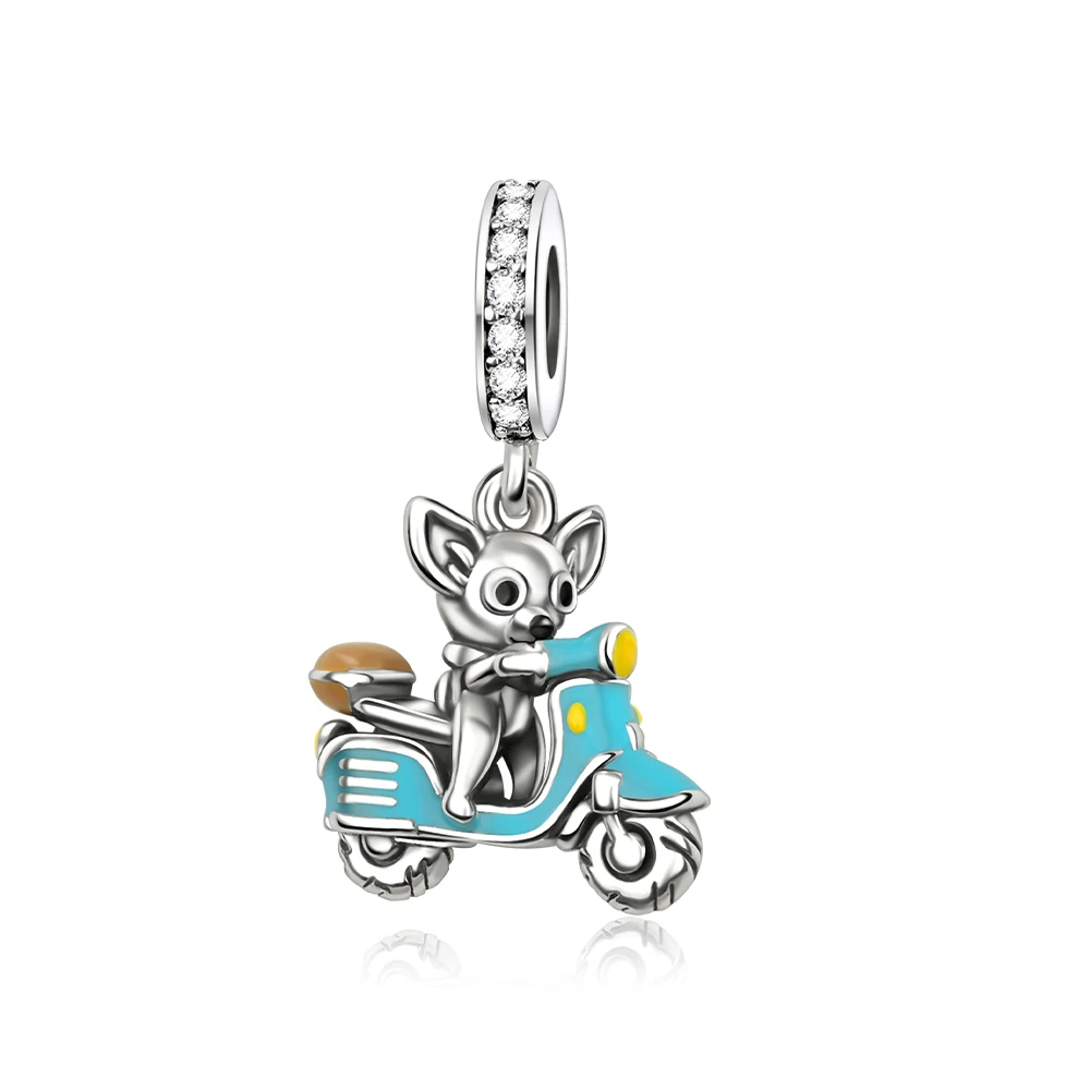 

Danturn 925 Sterling Silver Original Beads Mouse toy car Dangle Charm fit Snake Chain Bracelet Fashion Women Jewelry Making