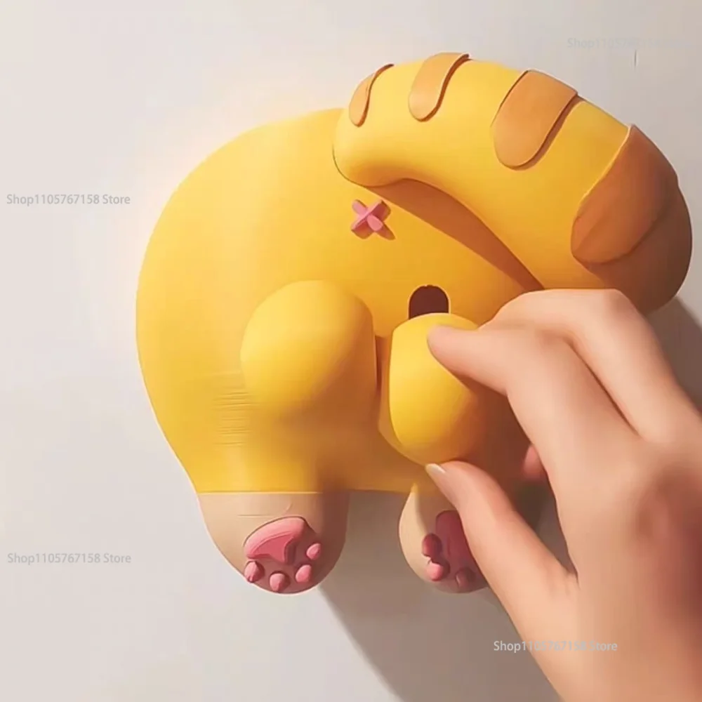 New Funny Cat Butt Light Switch Cover, 3d Printed Light Switch Cover Interesting Cartoon Switch Board Wall Decoration
