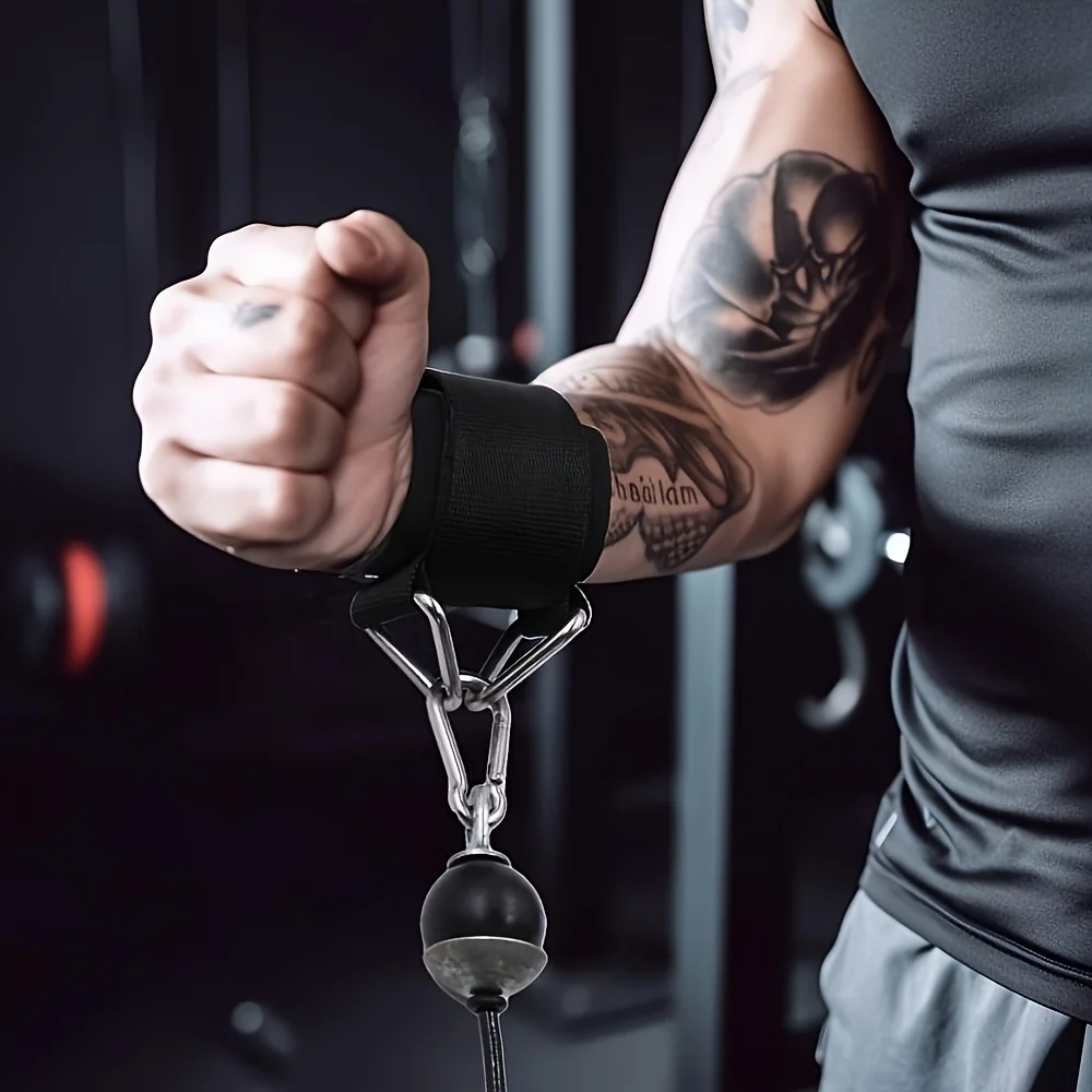 2/1 Piece Set of High-Strength Adjustable Wrist Straps, Equipped with Neoprene Padding, Non-Slip Grips, Double Triangle Buckles, and D-Rings, Suitable for Kicking and Other Training Exercises Fitness Accessories, Suitable for Weightlifting, Pull-Ups, and Other Exercises in the Gym and at Home, Halloween and Christmas Gifts.